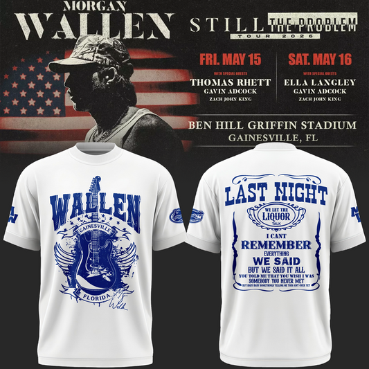 3. Still the Problem Tour "Morgan Wallen x Florida Gators" Tshirt 2026
