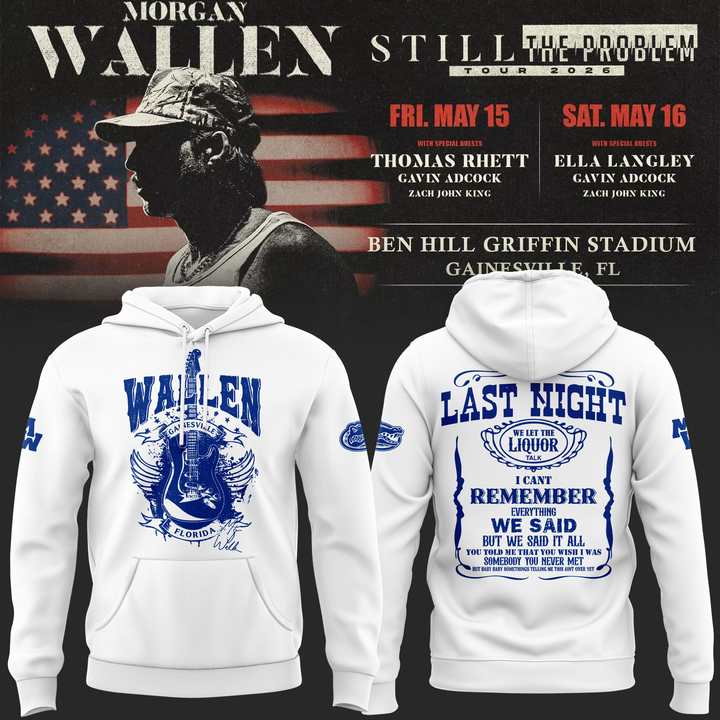 3. Still the Problem Tour "Morgan Wallen x Florida Gators" Hoodie 2026