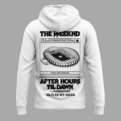 Paris Saint-Germain F.C. x The Weekend White Hoodie 2026