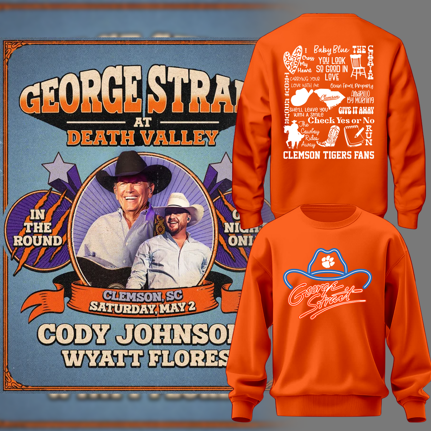 George Strait x Clemson Tigers 2026 Limited Edition Sweatshirt