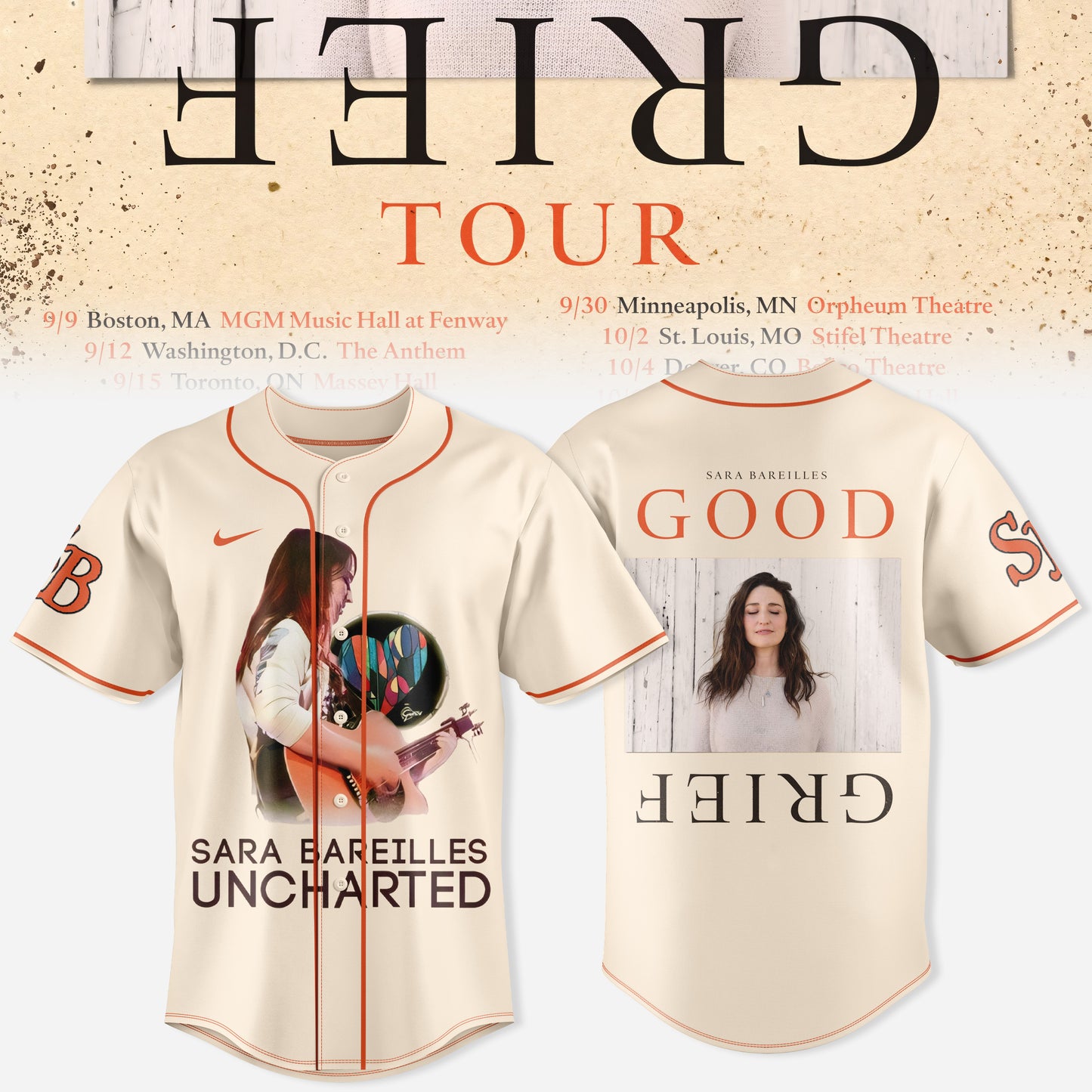_SARA BAREILLES “GOOD GRIEF” TOUR COLLECTION JERSEY