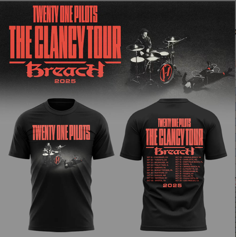 Twenty One Pilots The Clancy Tour: Breach tshirt