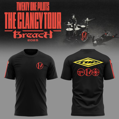 Twenty One Pilots The Clancy Tour: Breach tshirt