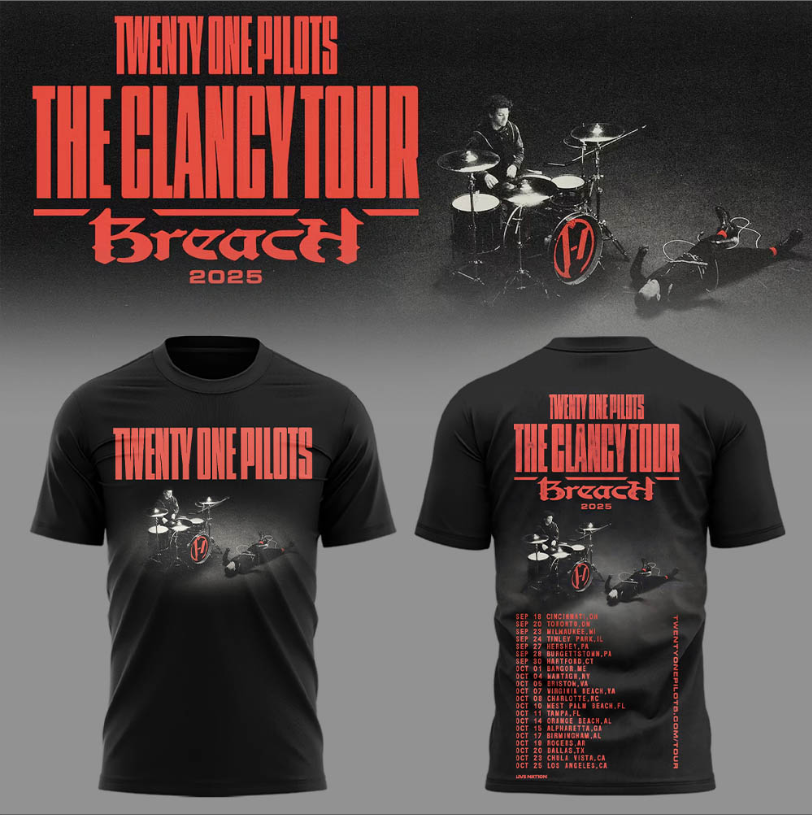 Twenty One Pilots The Clancy Tour: Breach tshirt