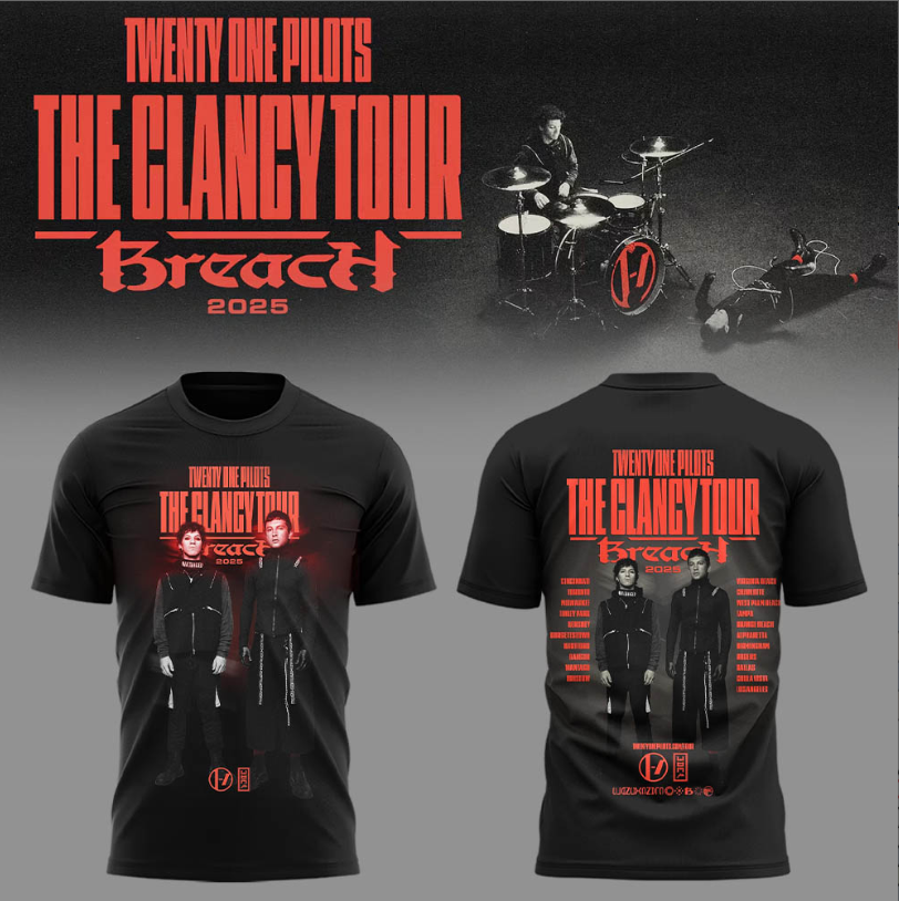 Twenty One Pilots The Clancy Tour: Breach tshirt