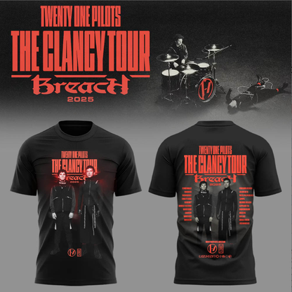 Twenty One Pilots The Clancy Tour: Breach tshirt