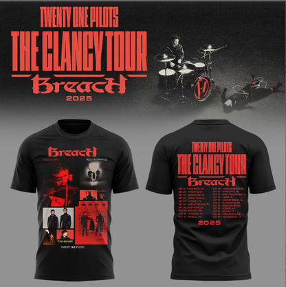 Twenty One Pilots The Clancy Tour: Breach tshirt