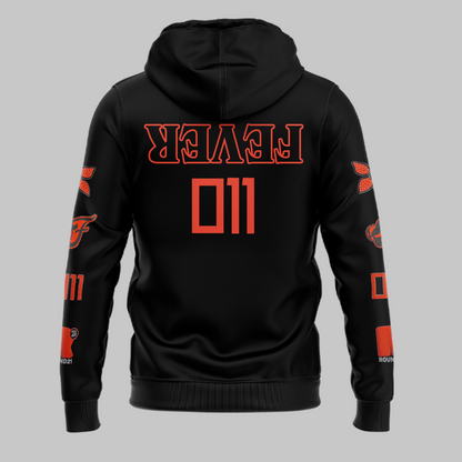 Indiana Fever Stranger Things Rebel Swingman Limited Edition Black Hoodie