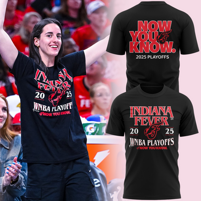 Now You Know Indiana Fever T-Shirt WNBA Playoff 2025