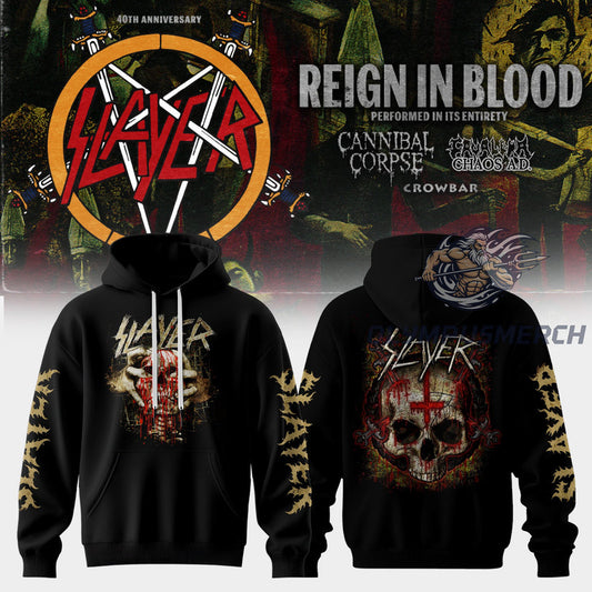 SLAYER Reign in Blood 40th Anniversary Limited Edition Hoodie