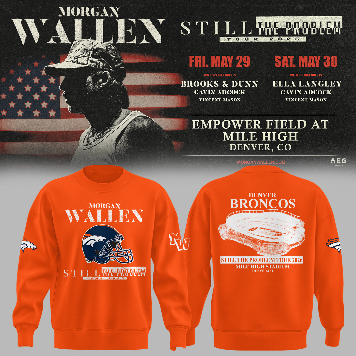 Limited Edition MWallen x Denver Broncos Sweater 2026