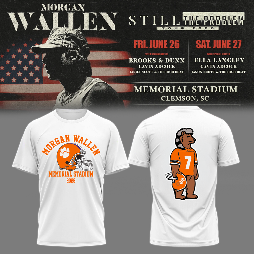 Morgan Wallen: The Clemson Takeover Tee Limited Tour Drop