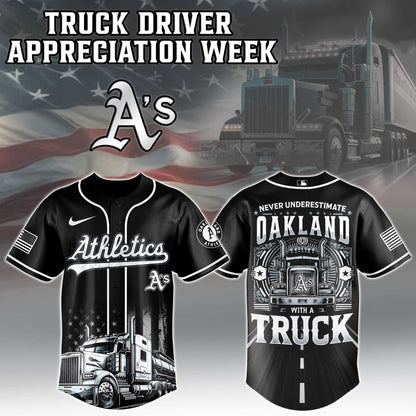 Oakland Athletics Nation Truck Driver Appreciation Week Limited Edition Jersey 2025