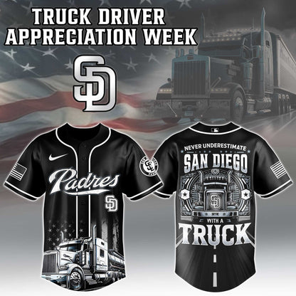 San Diego Padres Nation Truck Driver Appreciation Week Limited Edition Jersey 2025