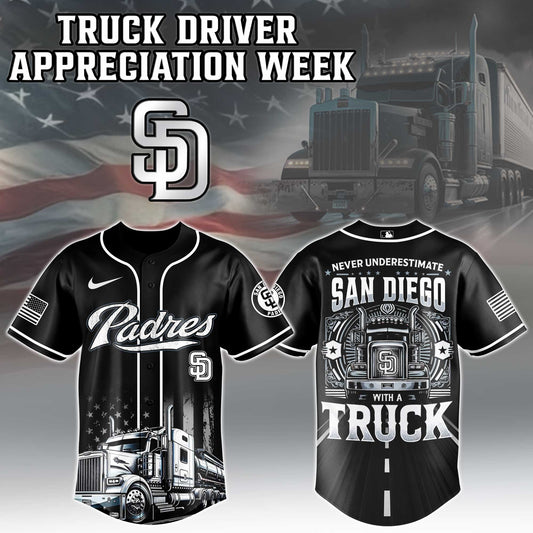 San Diego Padres Nation Truck Driver Appreciation Week Limited Edition Jersey 2025