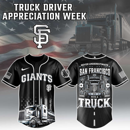 San Francisco Giants Nation Truck Driver Appreciation Week Limited Edition Jersey 2025