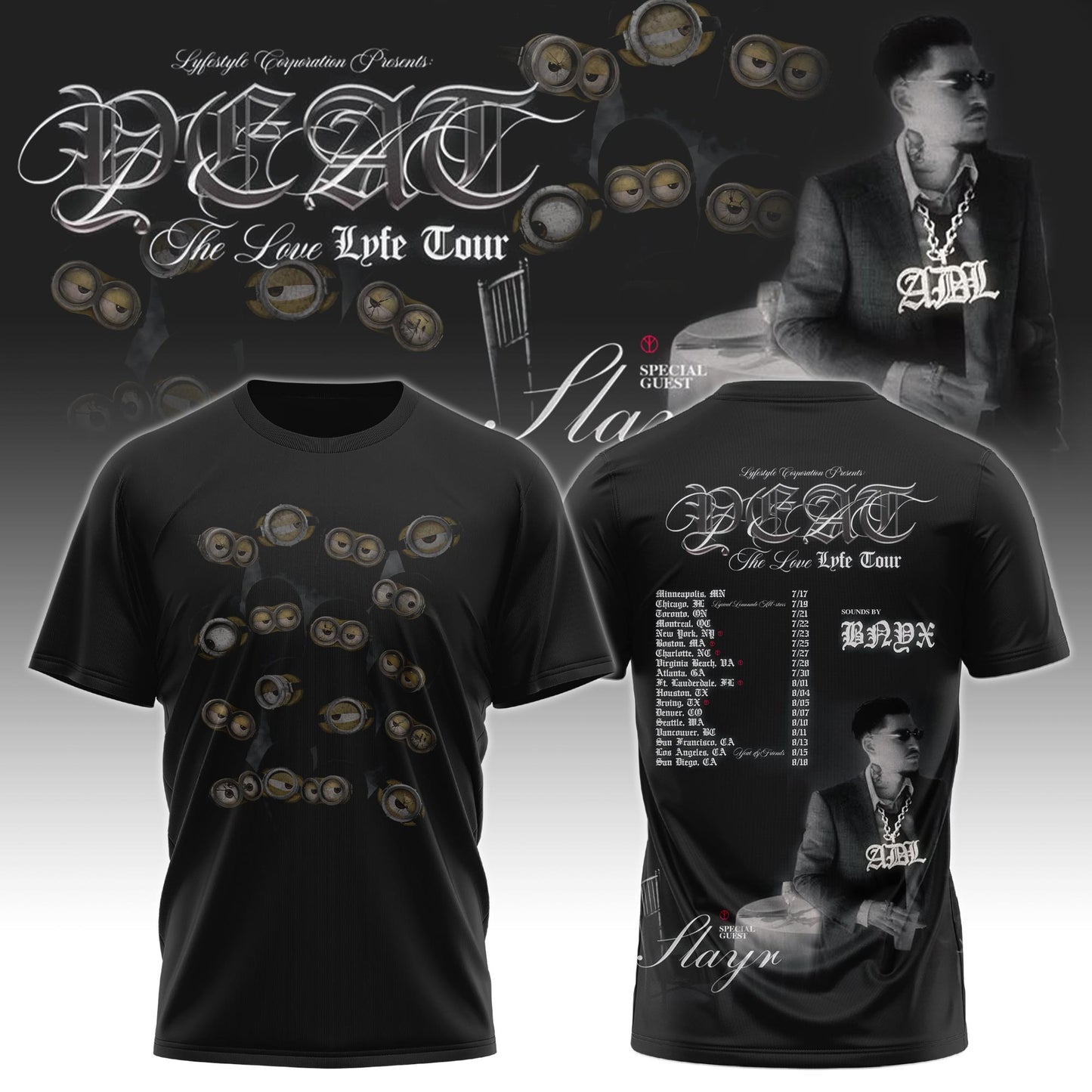 The Collaboration Yeat X Minions Limited Edition T-Shirt V2