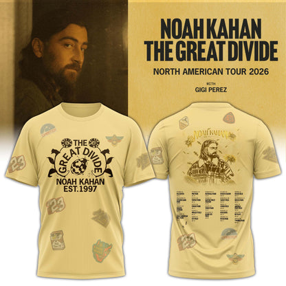 The Great Divide Tour Noah Kahan Limited Edition T-Shirt