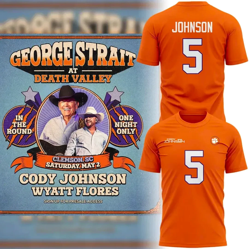 Cody Johnson x Clemson Tigers 2026 Limited Edition TShirt