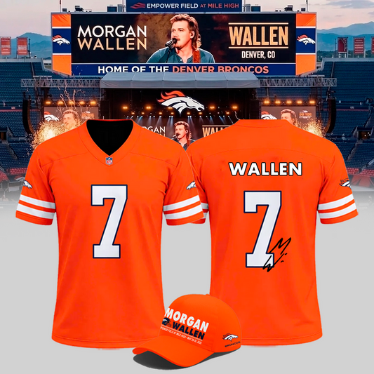 Exclusive Morgan Wallen x Denver Broncos - Still The Problem Tour 2026 Country Music Football Jersey