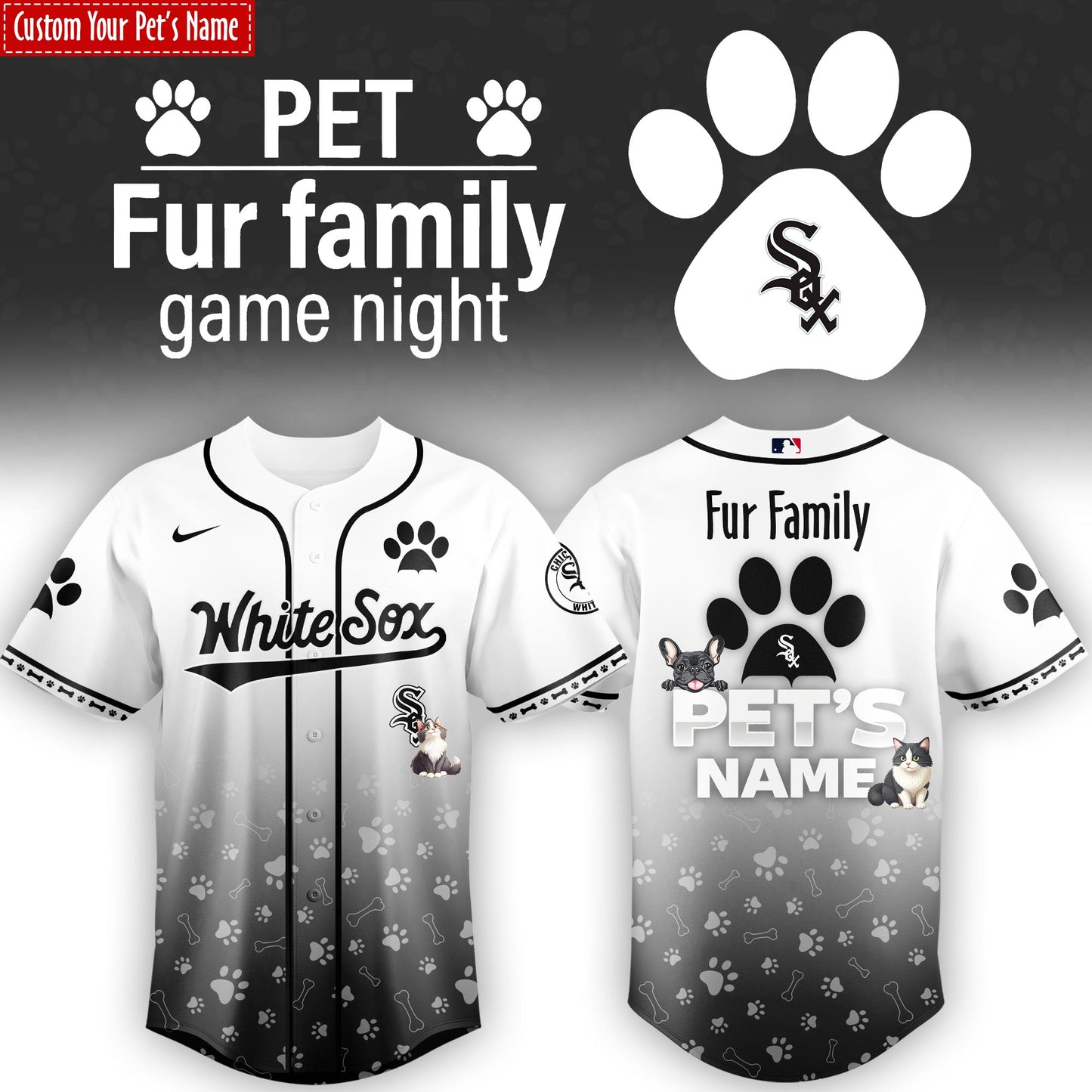 CW Sox x Fur Family Pet Game Night 2026 Jersey Limited Edition + Selling Out Fast