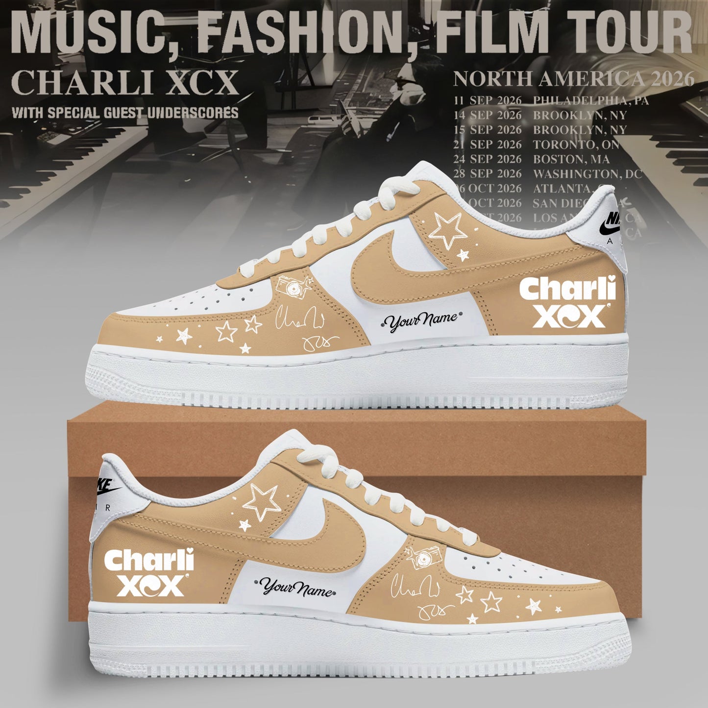 CHARLI XCX “MUSIC, FASHION, FILM” TOUR SNEAKER IS HERE