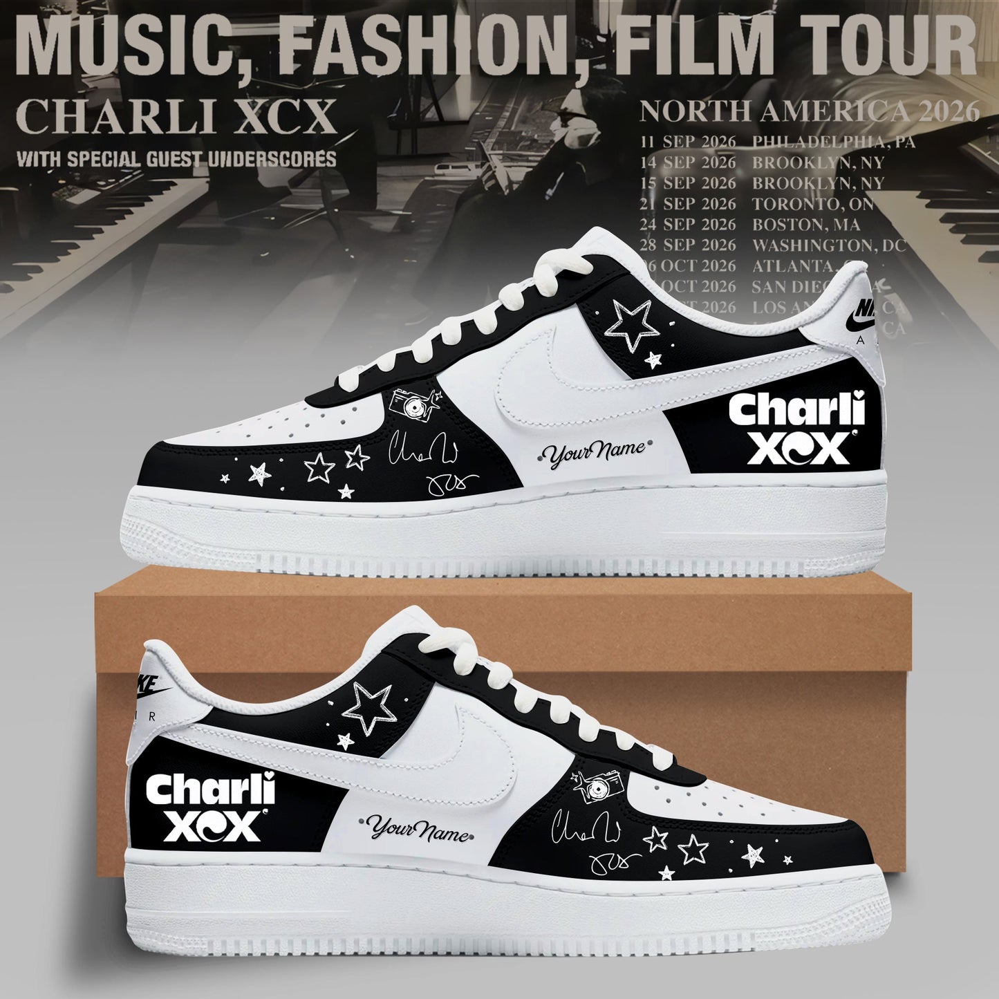 CHARLI XCX “MUSIC, FASHION, FILM” TOUR SNEAKER IS HERE