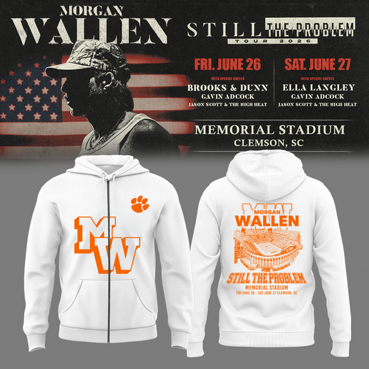 Morgan Wallen: The Clemson Takeover Zip Hoodie Limited Tour Drop