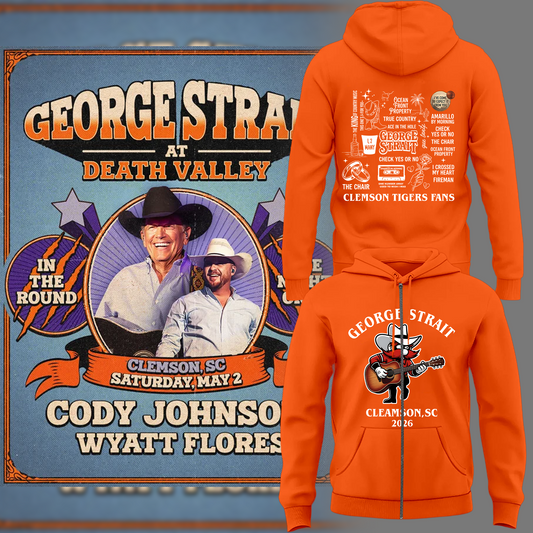 George Strait x Clemson Tigers 2026 Limited Edition Zip Hoodie