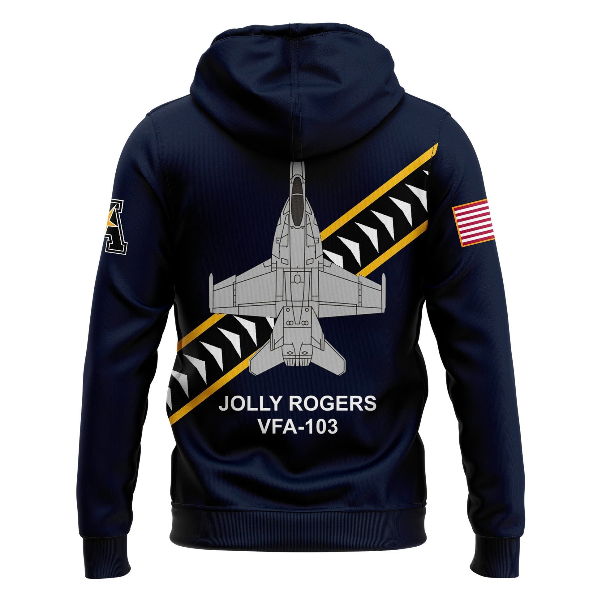 Jolly Rogers Navy Midshipmen football 2024 Hoodie