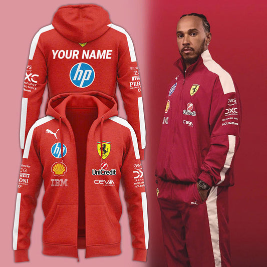 ,,,Lewis Hamilton Ferrari Limited Edition Hoodie Custom.