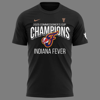 Limited Release T-Shirt Indiana Fever are your 2025 WNBA Commissioner's Cup Champions!