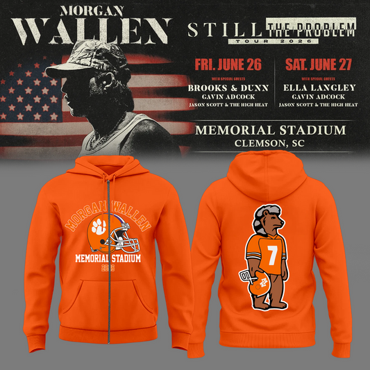 Morgan Wallen: The Clemson Takeover Zip Hoodie Limited Tour Drop