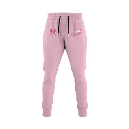 Wear It Pink 2025 - Philadelphia Eagles Breast Cancer Awareness Edition Hoodie