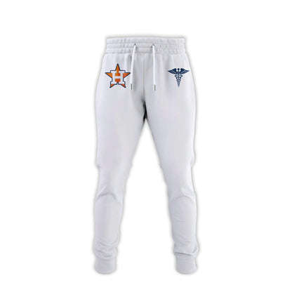 2026 Houston Astros Healthcare Appreciation Night Limited Edition Jersey Jogger And Cap Outfit White