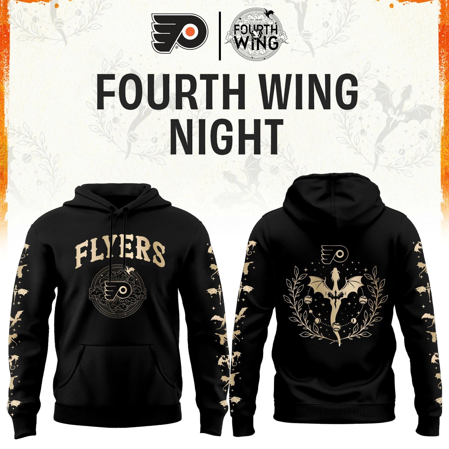 ’26 Philadelphia Flyers Fourth Wings Night Limited Edition Hoodie