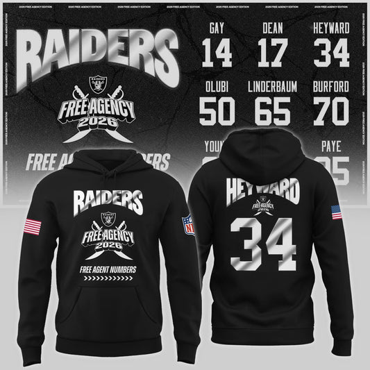 Limited-Edition Raiders Free Agency 2026 Hoodie