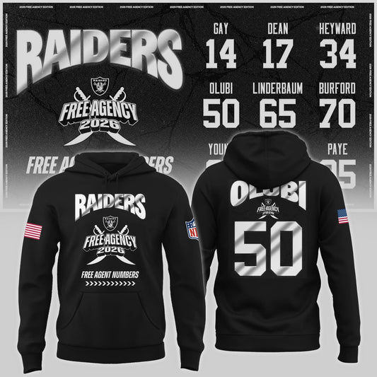 Limited-Edition Raiders Free Agency 2026 Hoodie