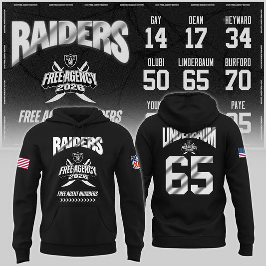 Limited-Edition Raiders Free Agency 2026 Hoodie