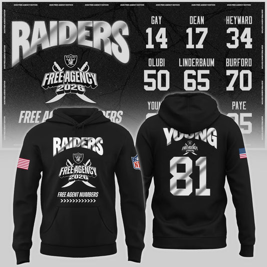 Limited-Edition Raiders Free Agency 2026 Hoodie