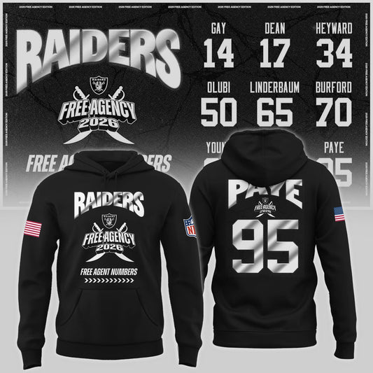 Limited-Edition Raiders Free Agency 2026 Hoodie