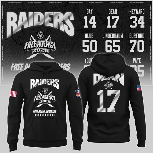 Limited-Edition Raiders Free Agency 2026 Hoodie