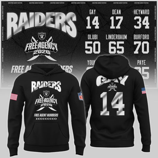 Limited-Edition Raiders Free Agency 2026 Hoodie