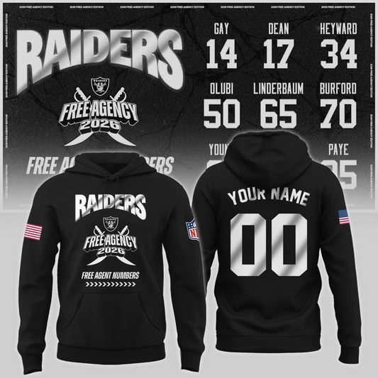 Limited-Edition Raiders Free Agency 2026 Hoodie