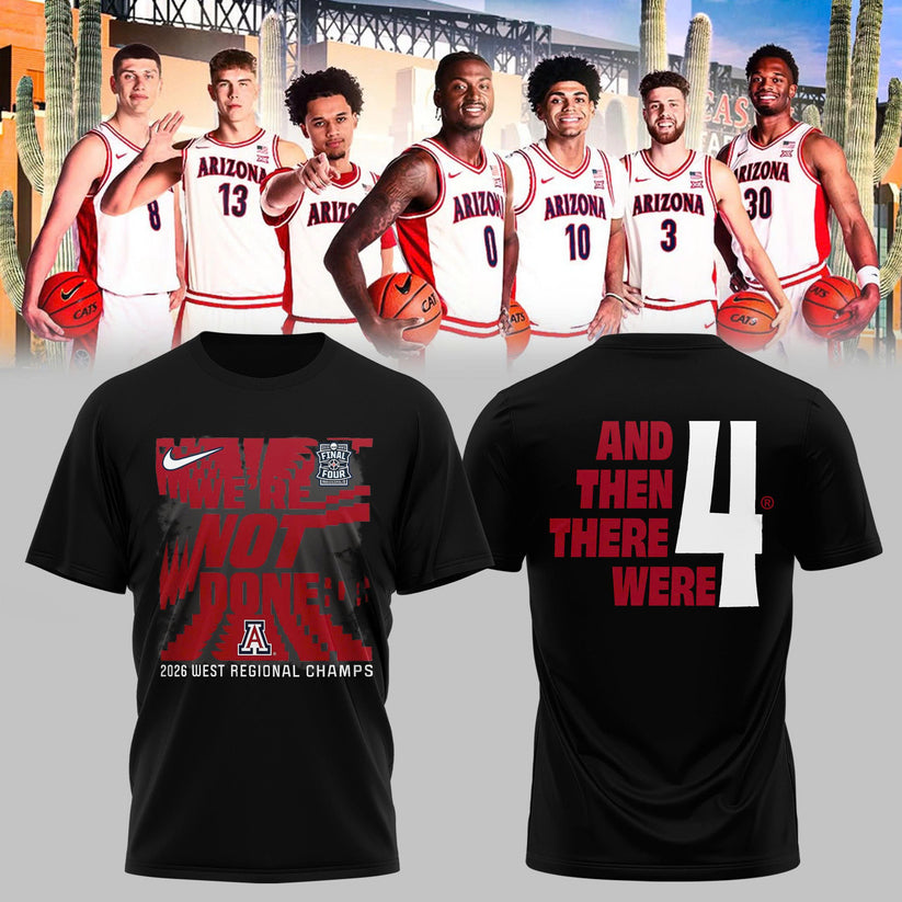Arizona Wildcats West Region Champions 2026 T-Shirt – NCAA March Madness Basketball Tee (Copy)
