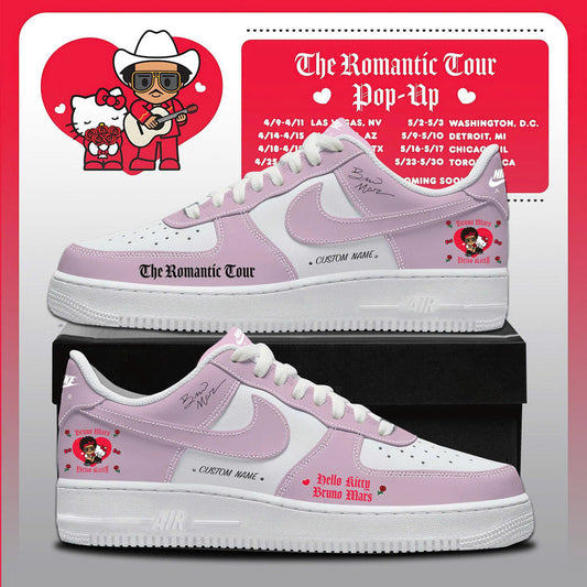 Bruno Mars x Hello Kitty "The Romantic Tour" AF1 Sneakers