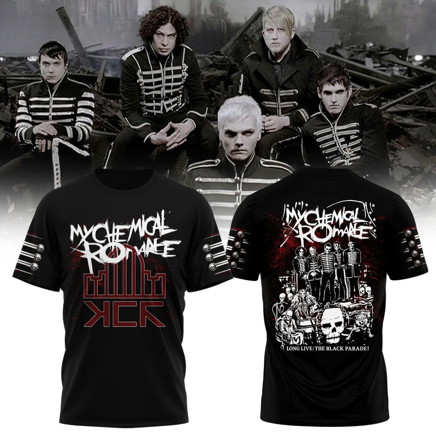 Limited Edition MCR The Black Parade 2026 Tour TShirt