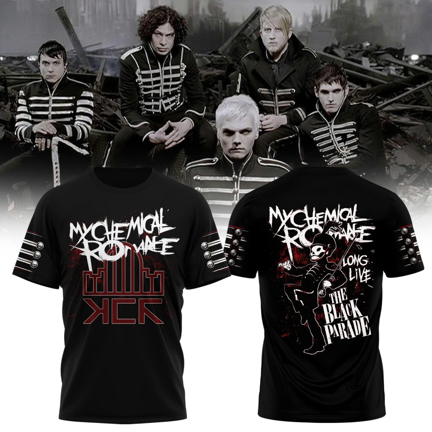 Limited Edition MCR The Black Parade 2026 Tour TShirt