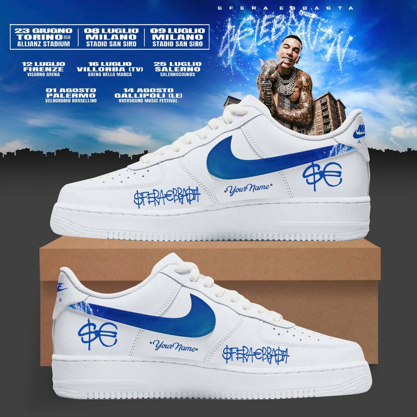 .Sfera Ebbasta Tour 2026 Limited AF1