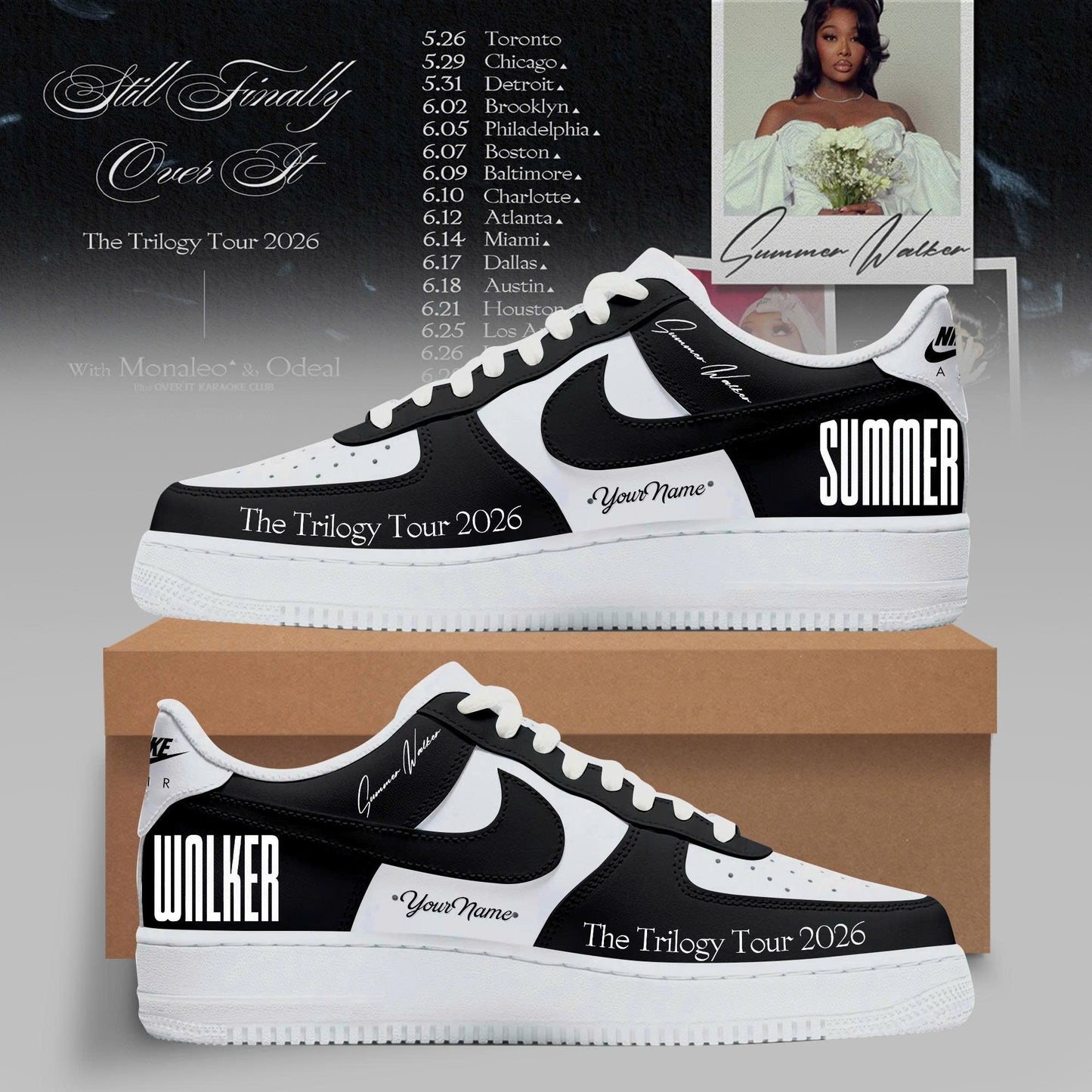 SUMMER WALKER – FINALLY OVER IT TOUR SHOES